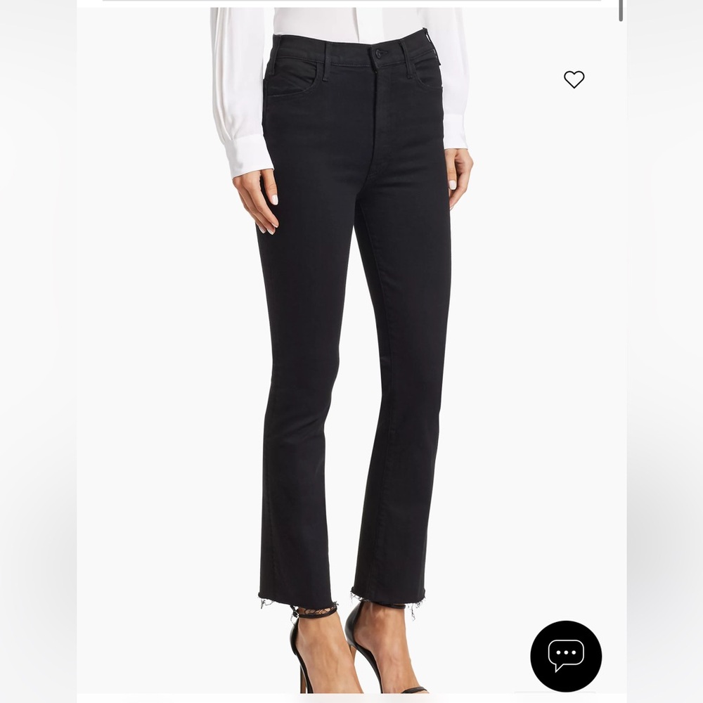 The Hustler High Rise Frayed Flare Leg Ankle Jeans in Not Guilty size 27